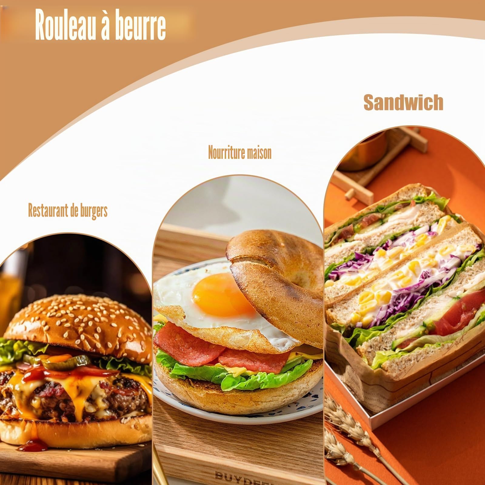 Diffuseur de beurre en acier inoxydable - Distributeur de beurre durable pour sandwich au pain - 1000 ml