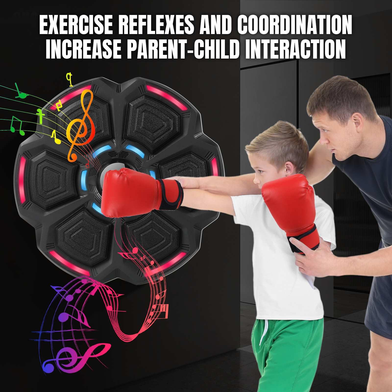 Boxe Muro Musica, Attrezzature per Allenamento per Bambini e Adulti