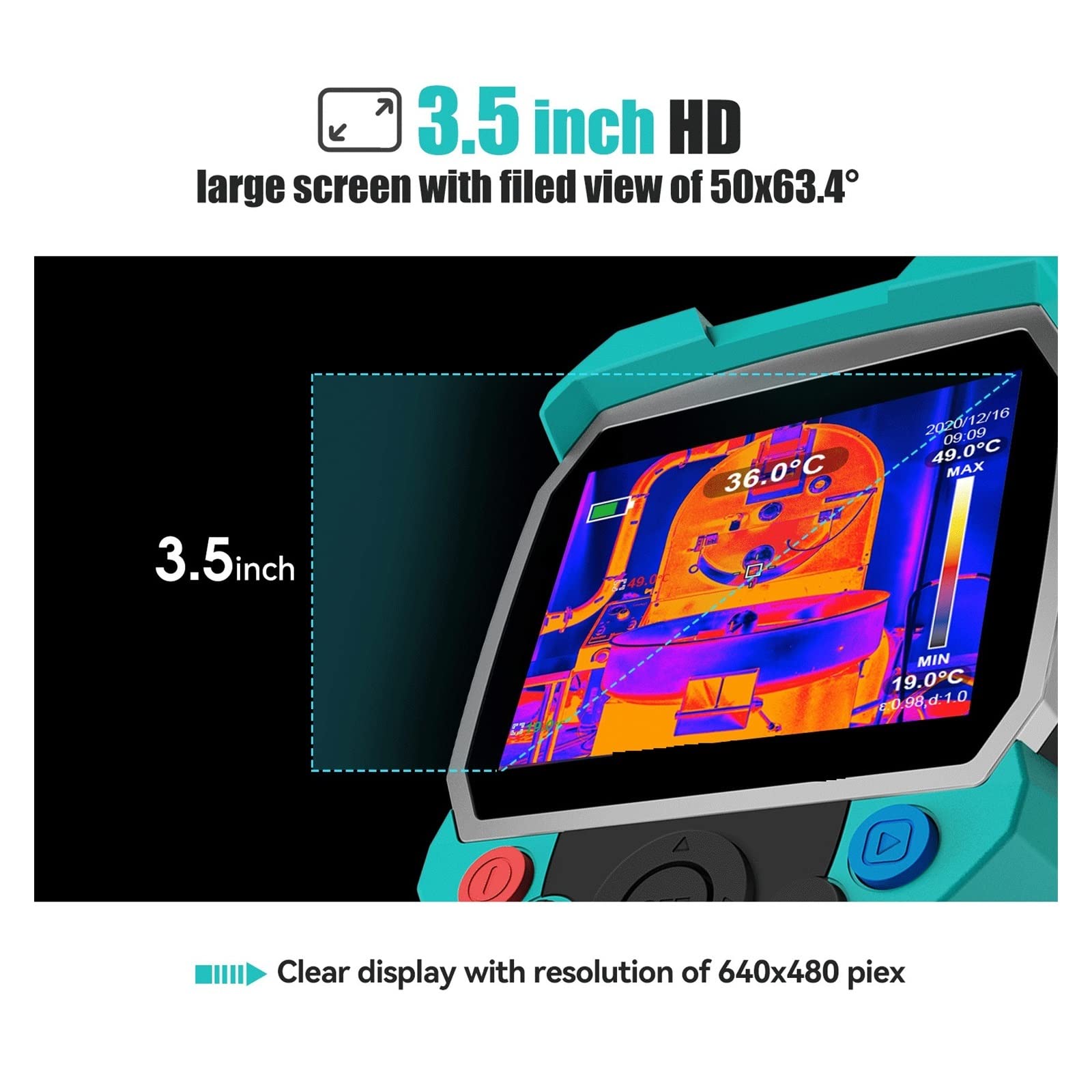 Amazon.co.jp: サーモグラファーカメラ サーモグラフィー 256*192