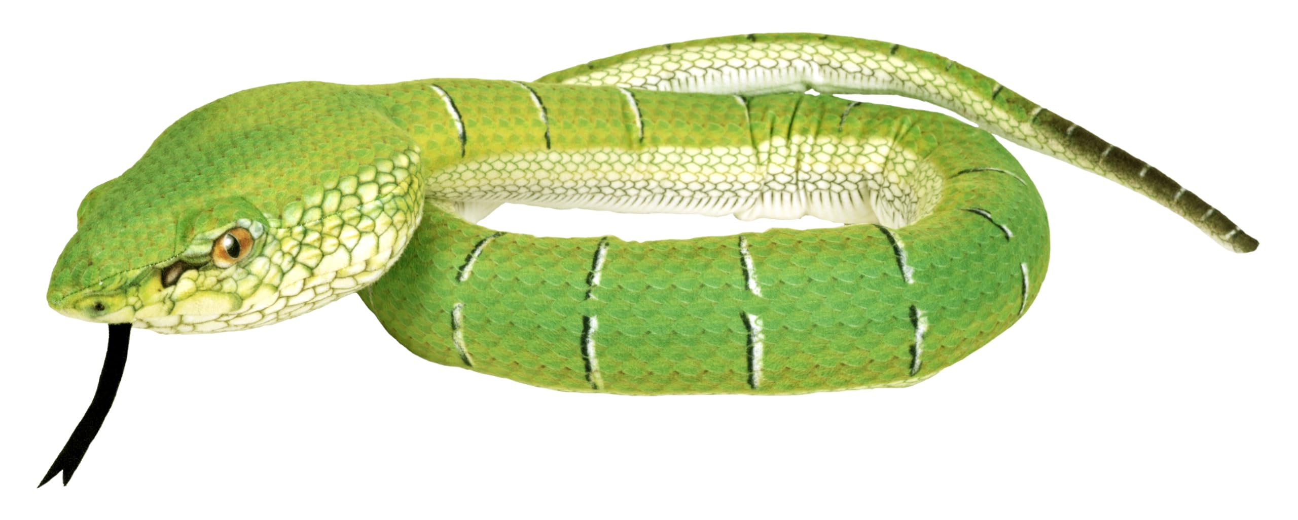 Wild Republic Snake Puff Adder, Stuffed Animal, 54 inch, Plush Toy, Fill is Spun Recycled Water Bottles