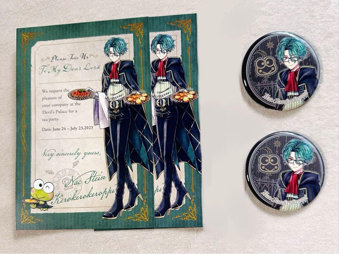 あくねこ サンリオコラボ 缶バッチ ナック グッズ-バッチ】悪魔執事と黒い猫 キャラバッジコレクション