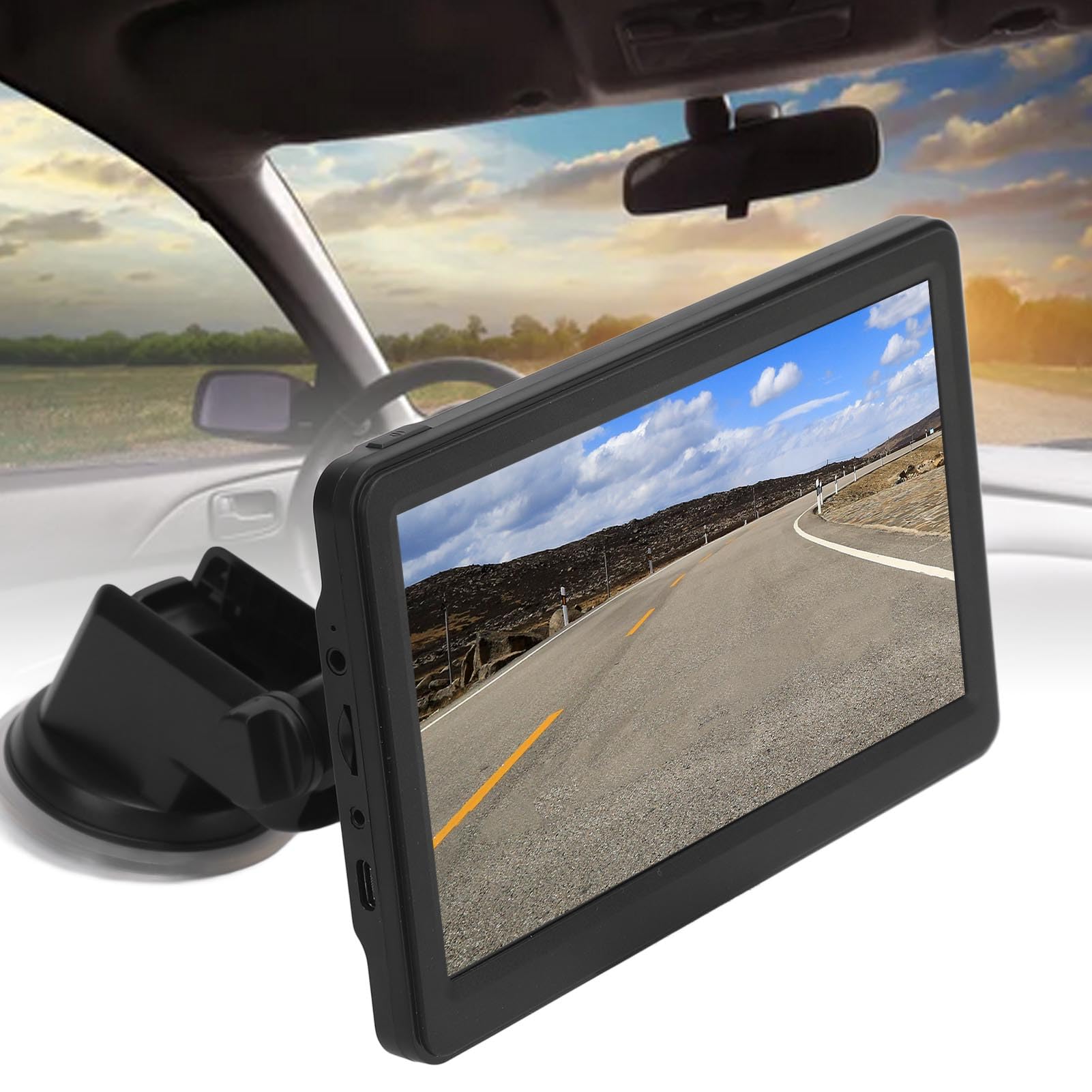7-calowy nawigator GPS z funkcją CarPlay, AirPlay, dla samochodów, wysokiej jakości ekran IPS dotykowy, aktualizacje ruchu w czasie rzeczywistym, podwójny tryb Wi-Fi, obsługa kart pamięci do 256G, AVI