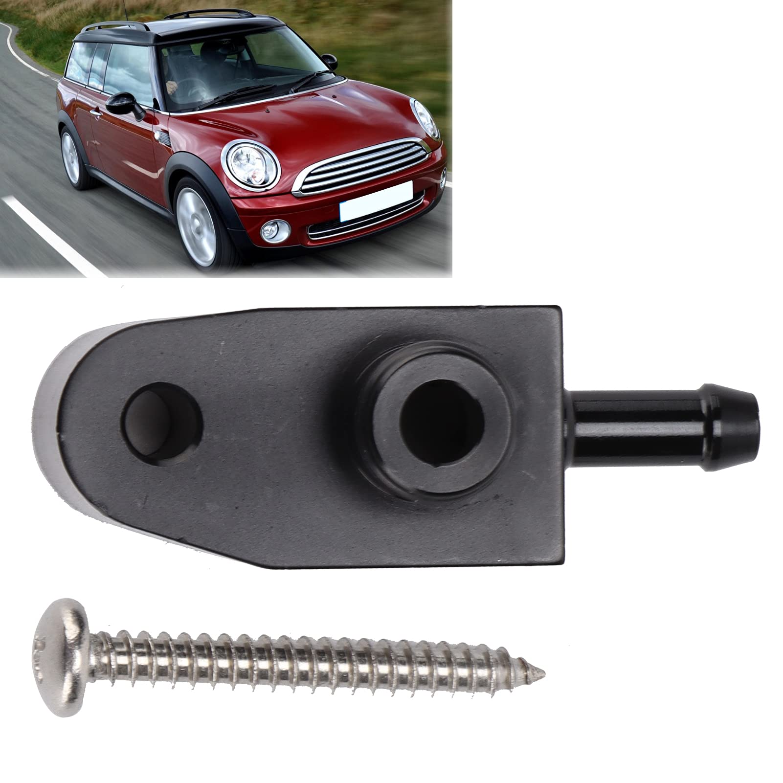 Akozon Adattatore per Manometro Boost Adattatore Sensore Indicatore di Spinta Adattatore per Manometro Turbo Boost Lega di Alluminio Leggera Ricambio Accessorio Auto per S R55 R56