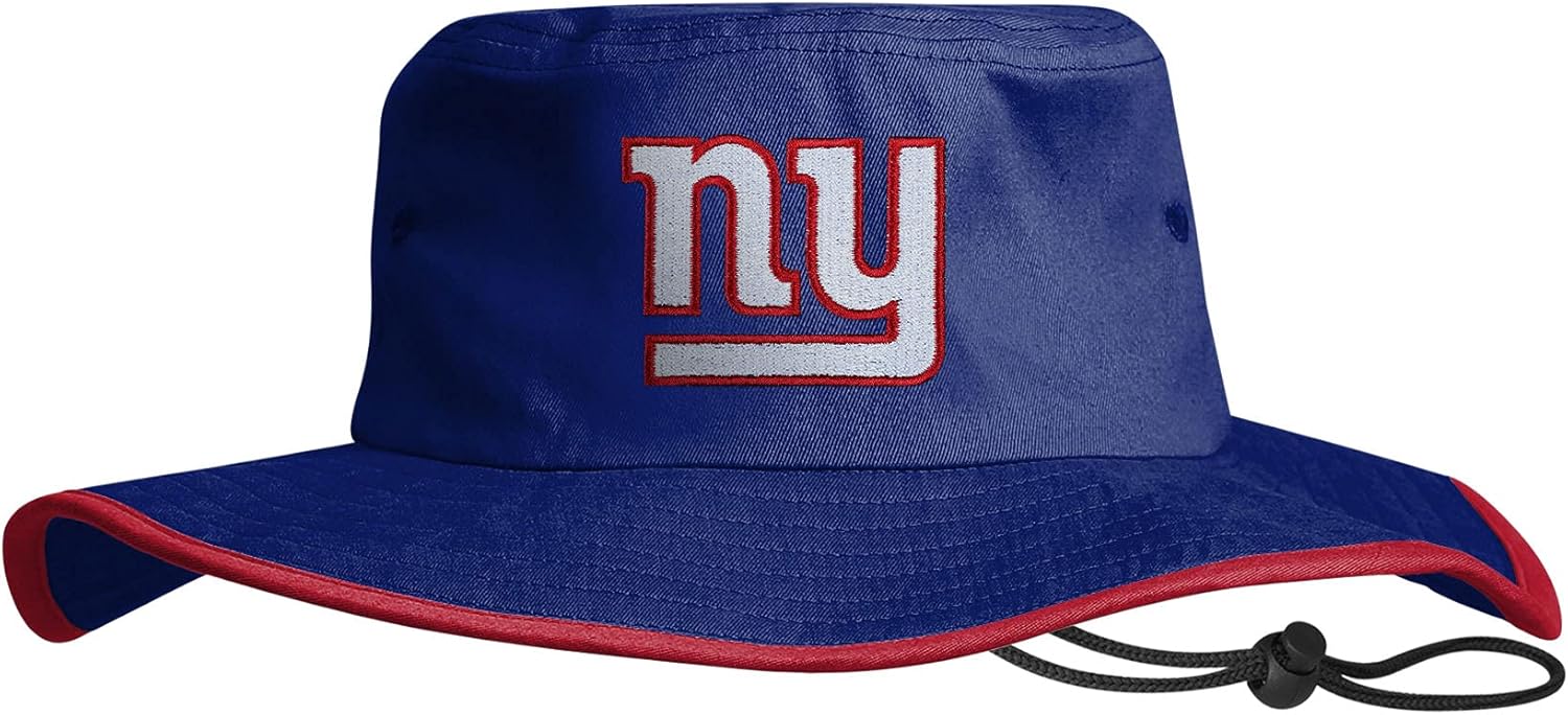 NFL Solid Team Color Logo Sport Outdoor Sun Bucket Boonie Hat