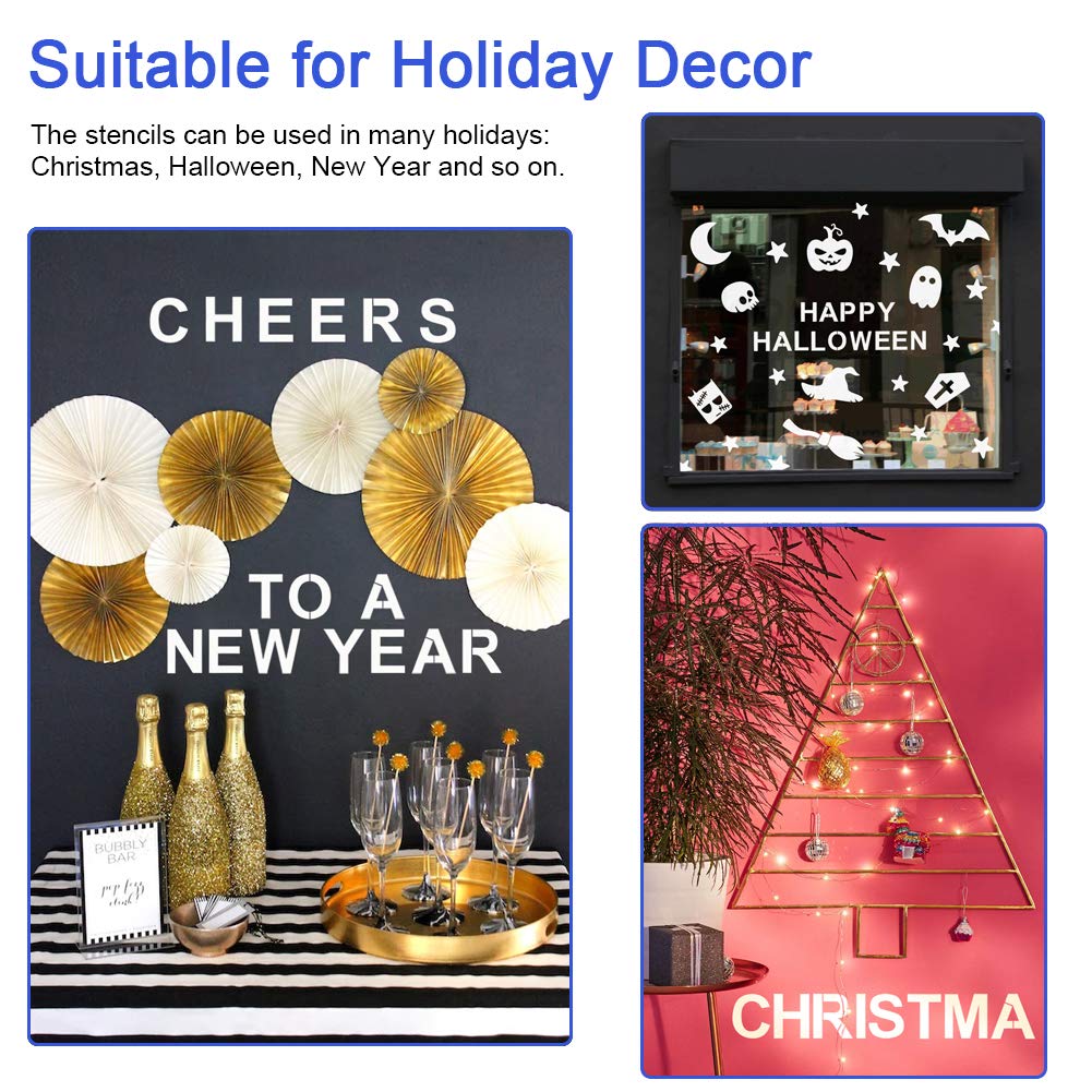 Buy 26Pcs Letter Stencils for Painting on Wood, Alphabet Stencils 3