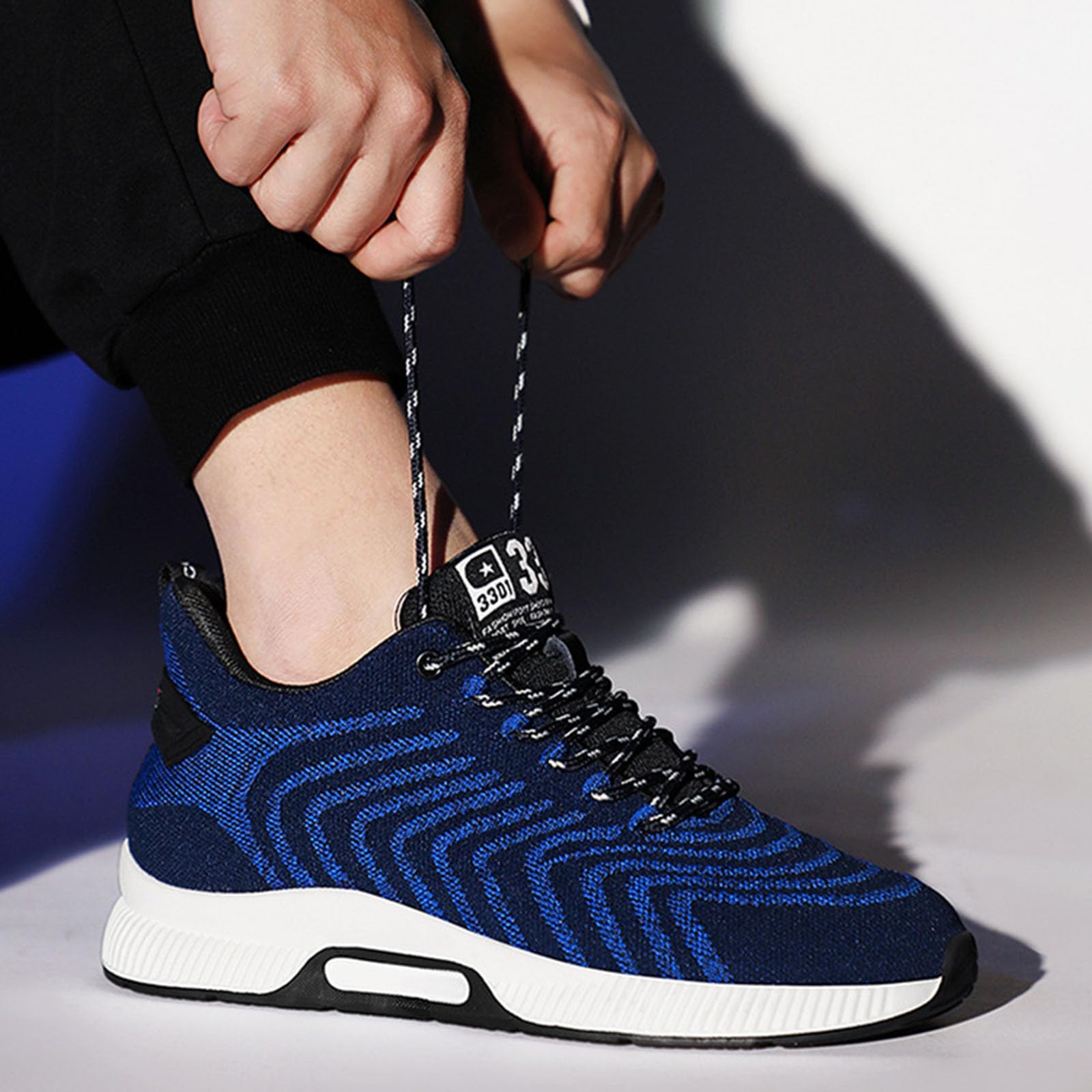 Schuhe Herren 10 cm Elevator Schuhe Schnürhalbschuhe Leichte Atmungsaktiv Anzugschuhe Sportschuhe Freizeitschuhe Leichtgewichts Outdoor Joggingschuhe Fitnessstudio Trainingsschuhe
