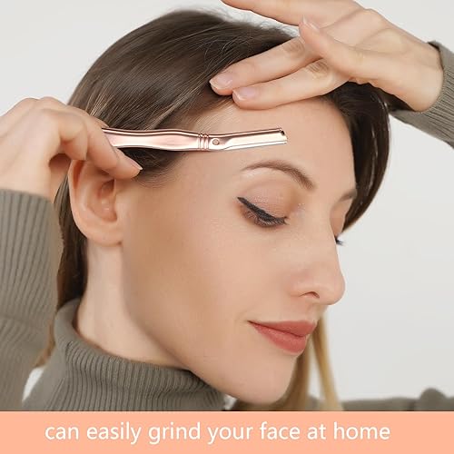 Miniatura 4 de Cuchillo de cejas, Dermaplaning Tool Metal (Masonería Plata)