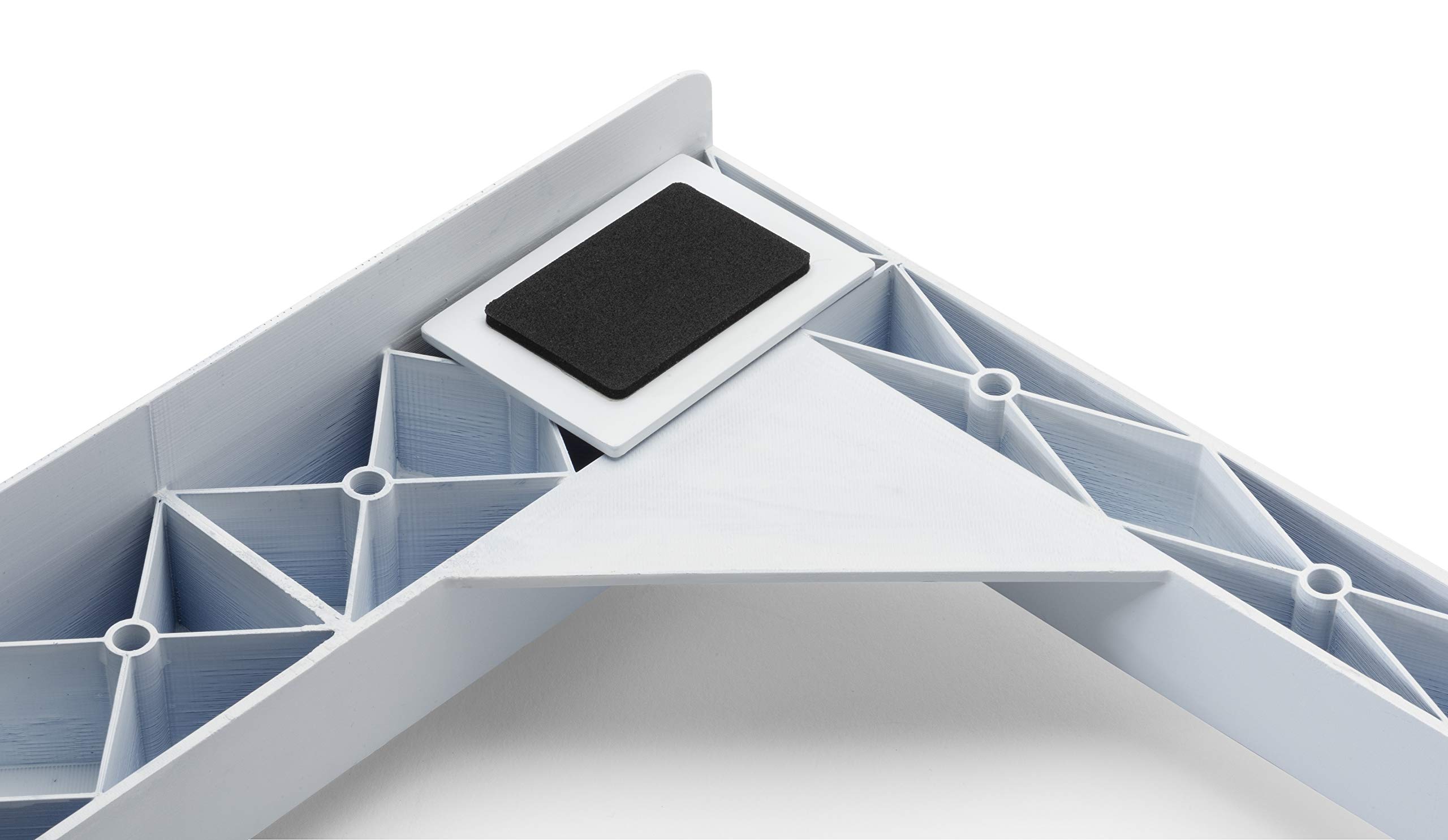 Meliconi Base Torre Basic Kit di Sovrapposizione in tecnopolimero per lavatrice e asciugatrice, Poliuretano, Bianco
