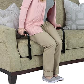 Vive Stand Assist - Mobility Standing Aid Rail for Couch & Chair - Assistance Handle For Patients, Elderly, Seniors & Disabled - Safety Grab Bar For Sitting, Sofa & Home - Adjustable & Portable Device