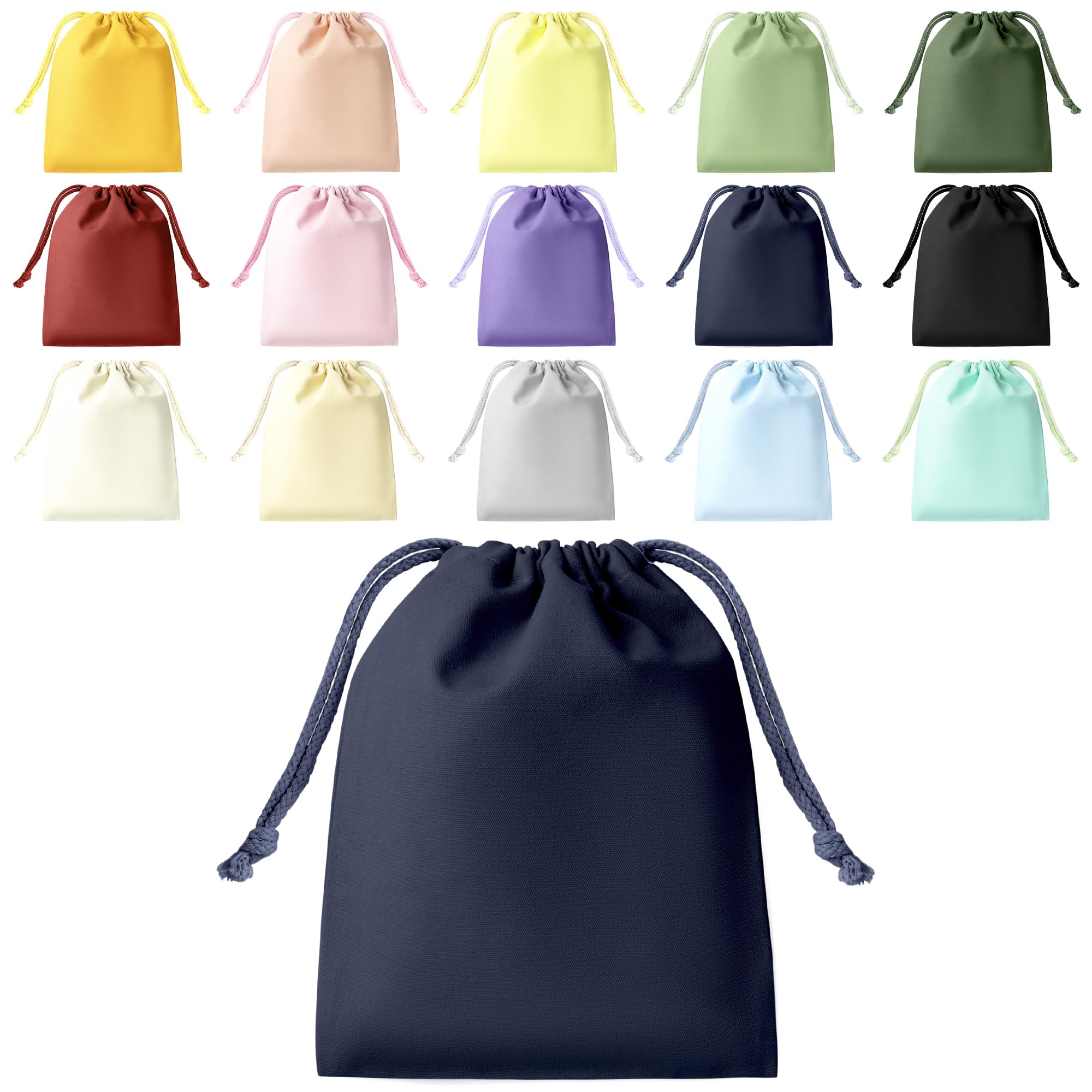 Plain Drawstring Bag Set – 2-Piece Multi-Size