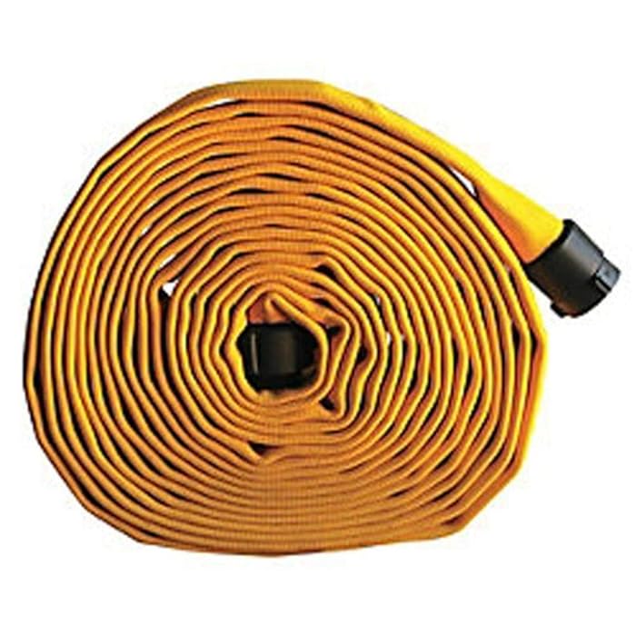 Buy Key Fire Double Jacket Fire Hose, Yellow, 13/4" ID, 50 feet, 1000
