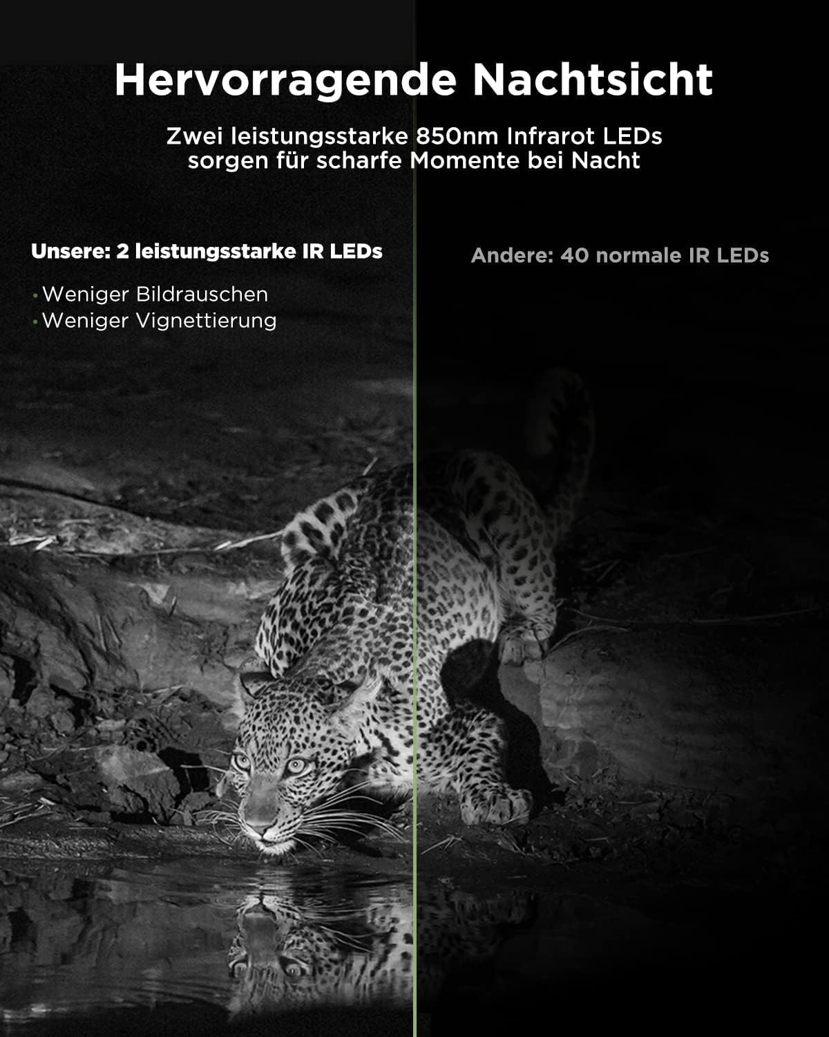 CEYOMUR Solar Wildkamera mit Handyübertragung App, 4K 68MP Wildkamera WLAN | Klare Nachtsicht, 120° Bewegungsmelder, 0,1 s Auslösezeit, 5200mAh Akku für lange Laufzeit, 32GB TF-Karte, IP66 Wasserdicht