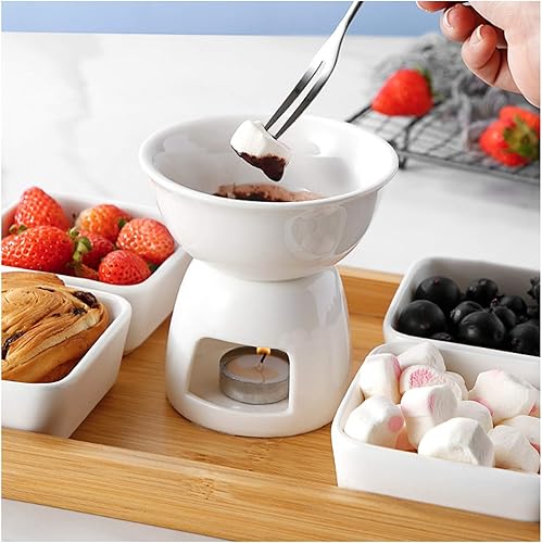 Miniatura 4 de Cabilock 1 juego de olla de chocolate para derretir chocolate con leche de primera calidad, calentador de leche para fondue de postre, olla de