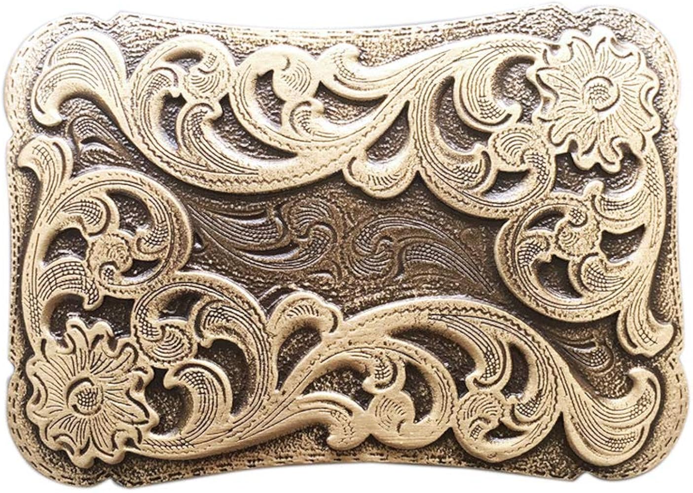 Boucles De Chaps Cowboy Vintage - Cuir Pleine Fleur Et Laiton - USA - Rare