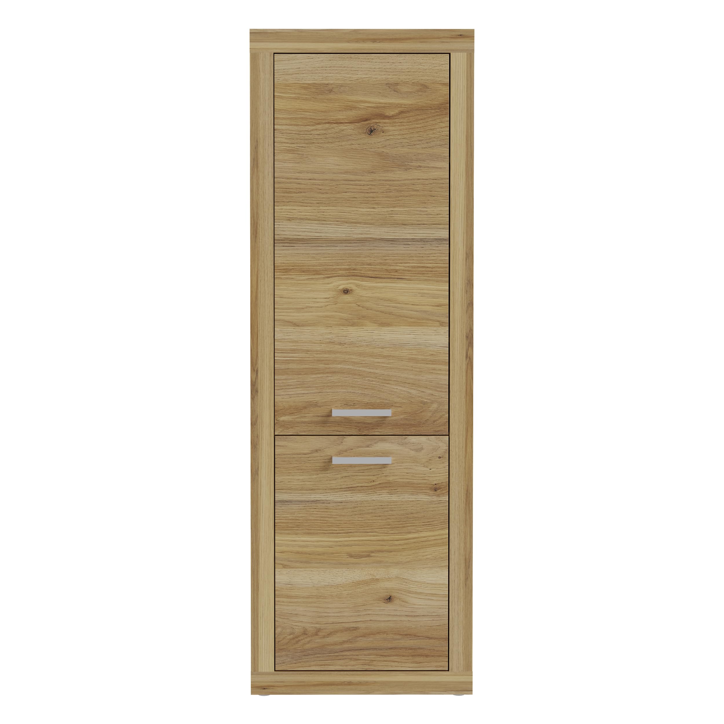 Forte BACCIO Schrank 60 70, moderner Schrank für Wohn-/Esszimmer, 2-türig, Holzwerkstoff, Mauvella Eiche Holzdekor, 63,4 cm breit x 190,7 cm hoch x 41 cm tief