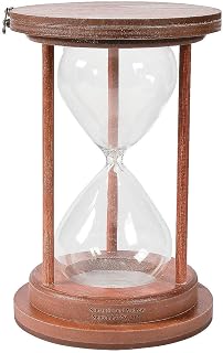 Fun Express Personalized Unity Sand Ceremony Hourglass for Wedding - Glass with Wooden Frame - Home Decor