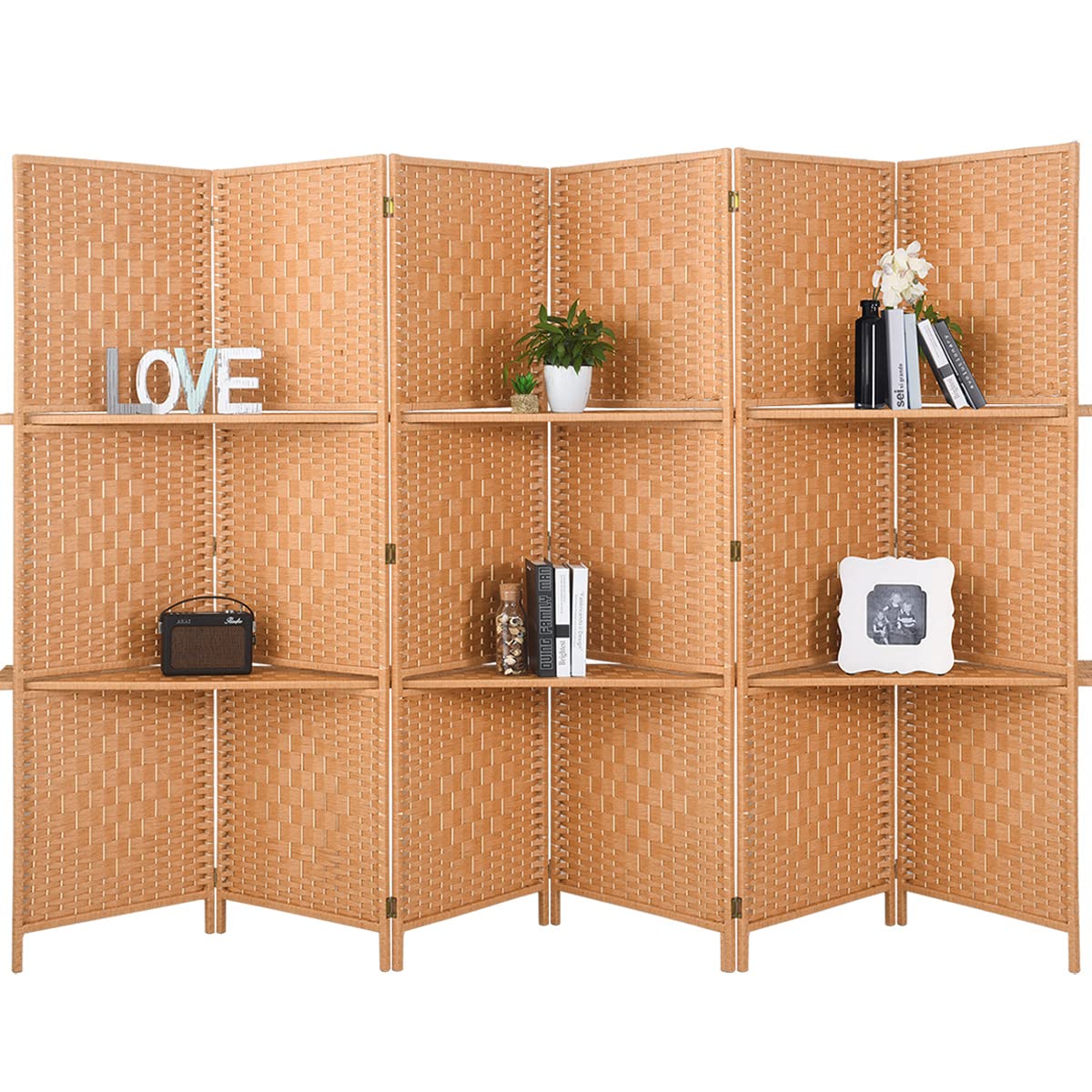 Buy RHF 5.6 ft.Tall6 Panels Room Divider, Privacy Screen Room Dividers