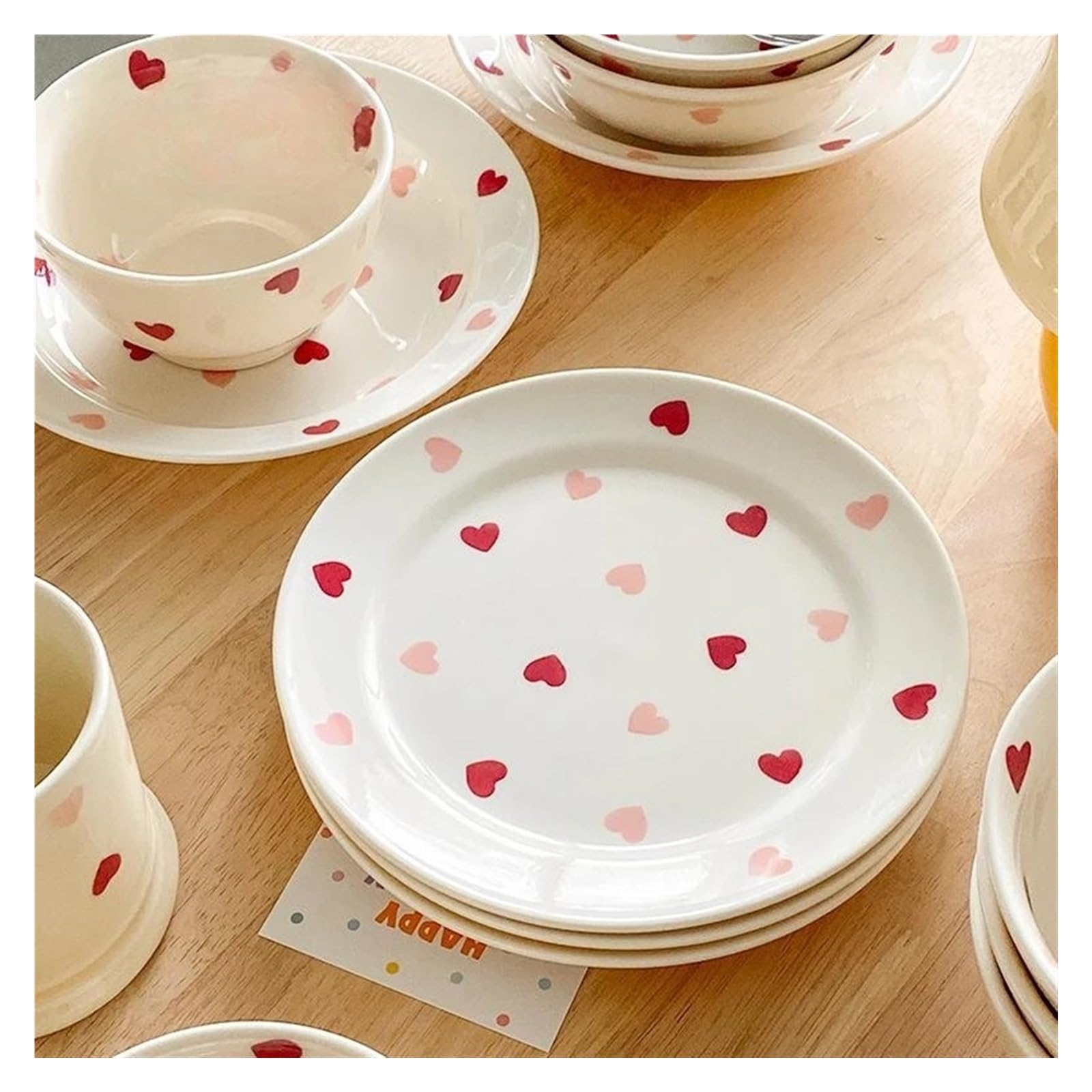 Assiette à dîner en céramique pour la maison (20,3 cm)