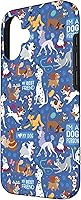 Vista 2 de Funda azul para iPhone 16 Disney Dogs I Love My Dog