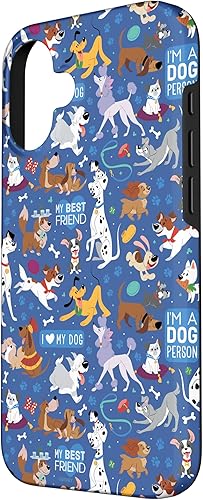 Miniatura 2 de Funda azul para iPhone 16 Disney Dogs I Love My Dog