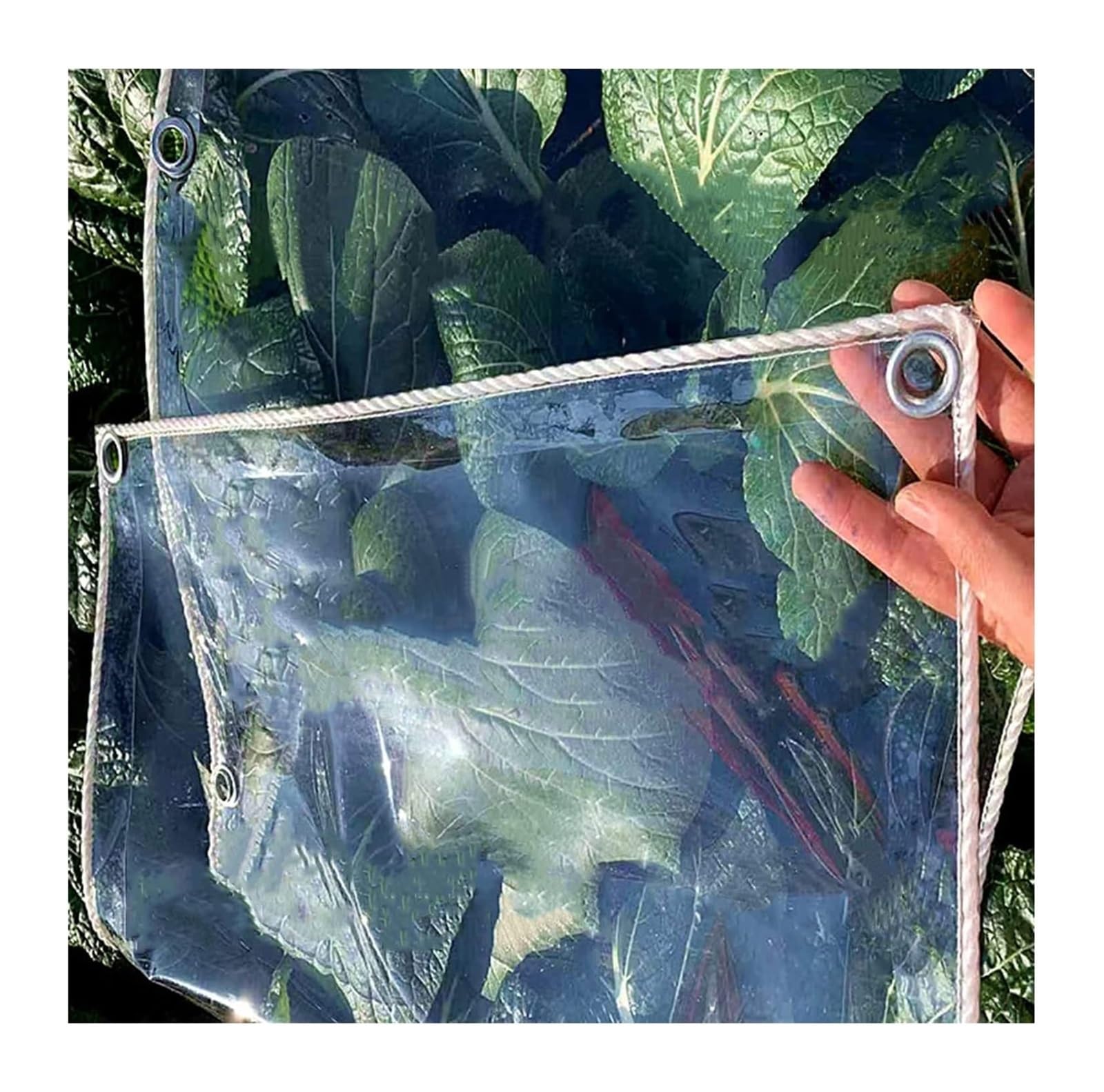Bâche transparente anti-gel et couverture imperméable 0,5mm résistante déchirure