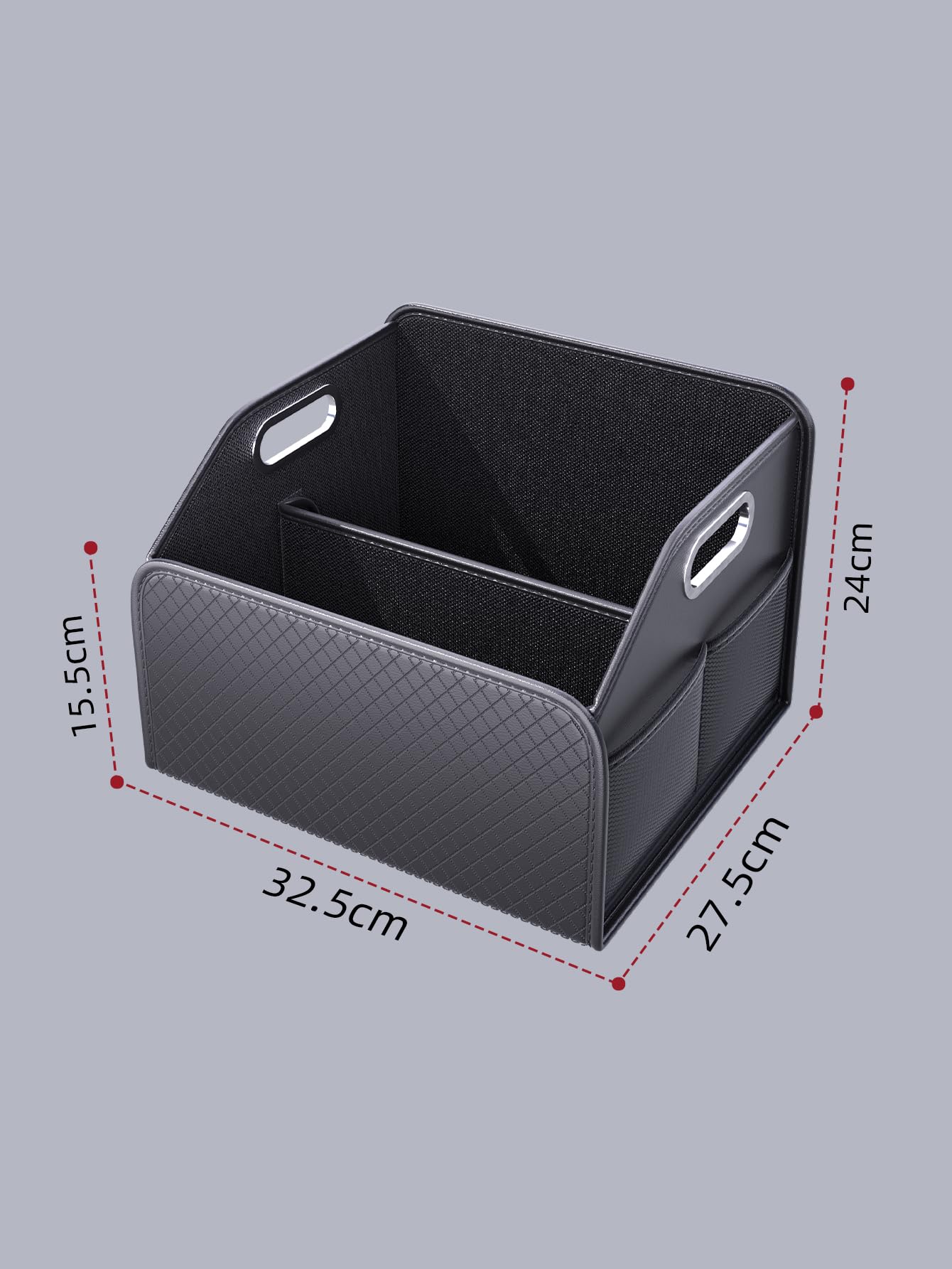 Organiseur de coffre en cuir pliable, boîte de rangement pour coffre pour SUV, organisateur de coffre pour SUV/Jeep/Berline, accessoires de voiture robustes pour outils de camping pour hommes
