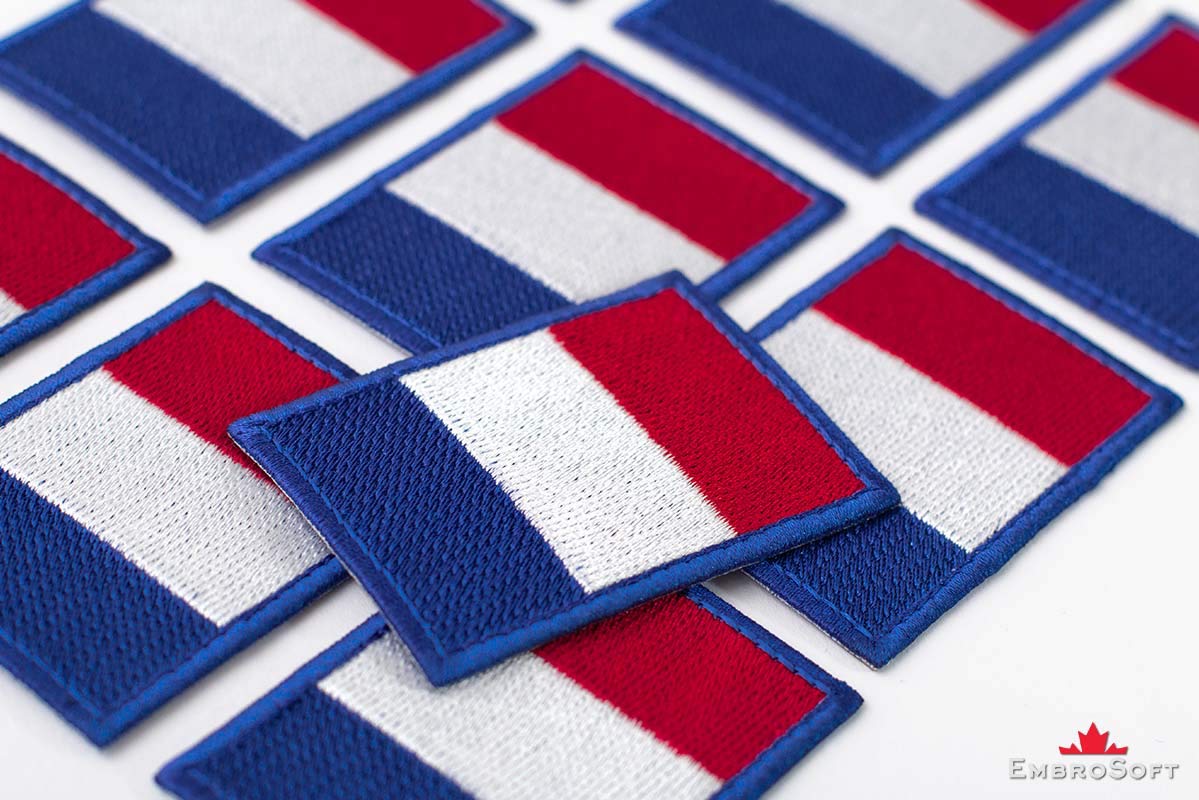 Country Flag France embroidered patch | Iron On | Military Airsoft