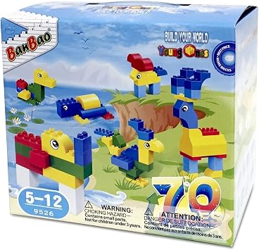 BanBao Young Ones Block Building Kit 70 Piece, Assorted