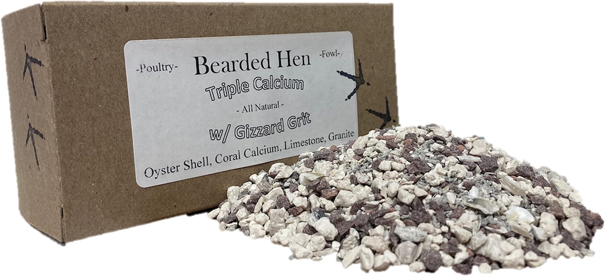 Bearded Hen Triple Calcium w/Gizzard Grit All Natural
