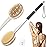 Shower Brush for Massage Dry Brushing: Back Scrubber for Shower with 18.1 in Anti Slip Long Handle - Bath Body Brush for Lymphatic Drainage Exfoliator Improving Skin Health for Women Men Elderly Black
