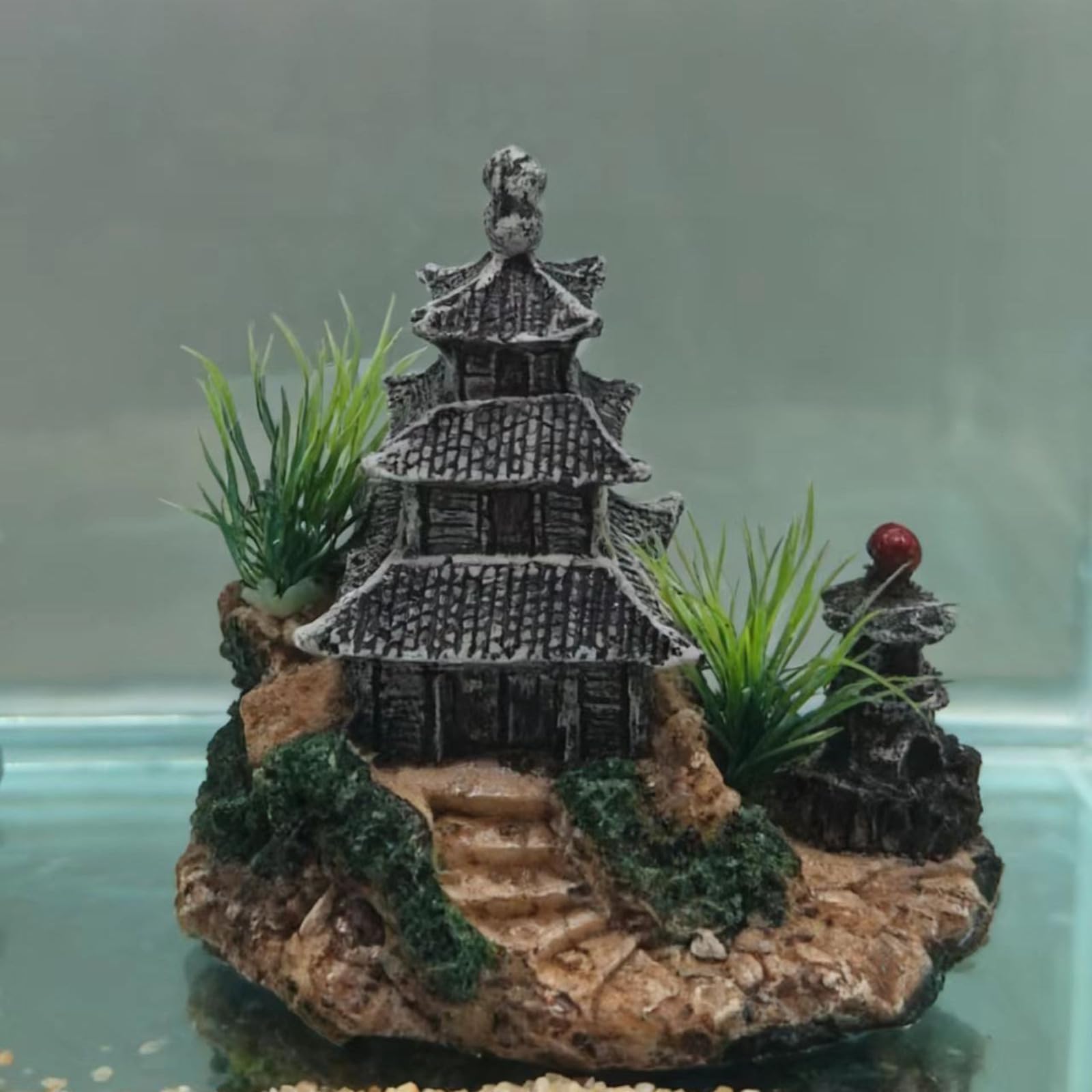 Ornamento di simulazione della resina dell'acquario, decorazione della casa di stile cinese