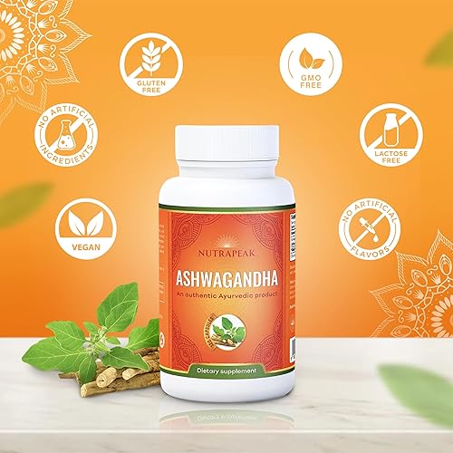 Miniatura 4 de Ayurveda Ashwagandha Cápsulas | 1000 mg | 120 unidades | Extracto de polvo de raíz Withssania Somnifera | Sin OMG, sin gluten, vegano