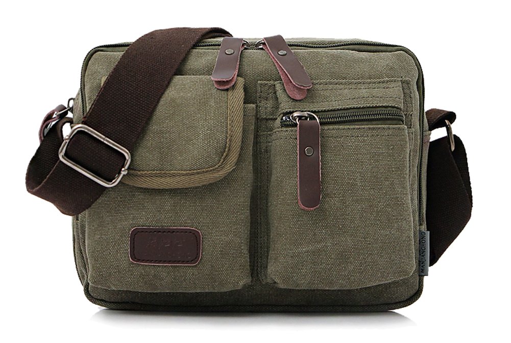 Collsants Small Vintage Canvas Crossbody Purse Travel Shoulder Bags Messenger Satchel Bag