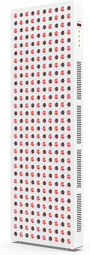 Terapia de luz roja, luz infrarroja de cuerpo completo 660 nm 850 nm con 300 LED de grado clínico de doble chip y temporizador, panel de alta