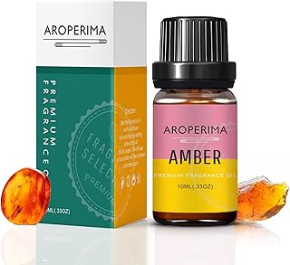 Amber Fragrance Oil, Premium Grade Scented Oil for Aroma Diffusers, Perfume, Candle and Soap Making - 10ml