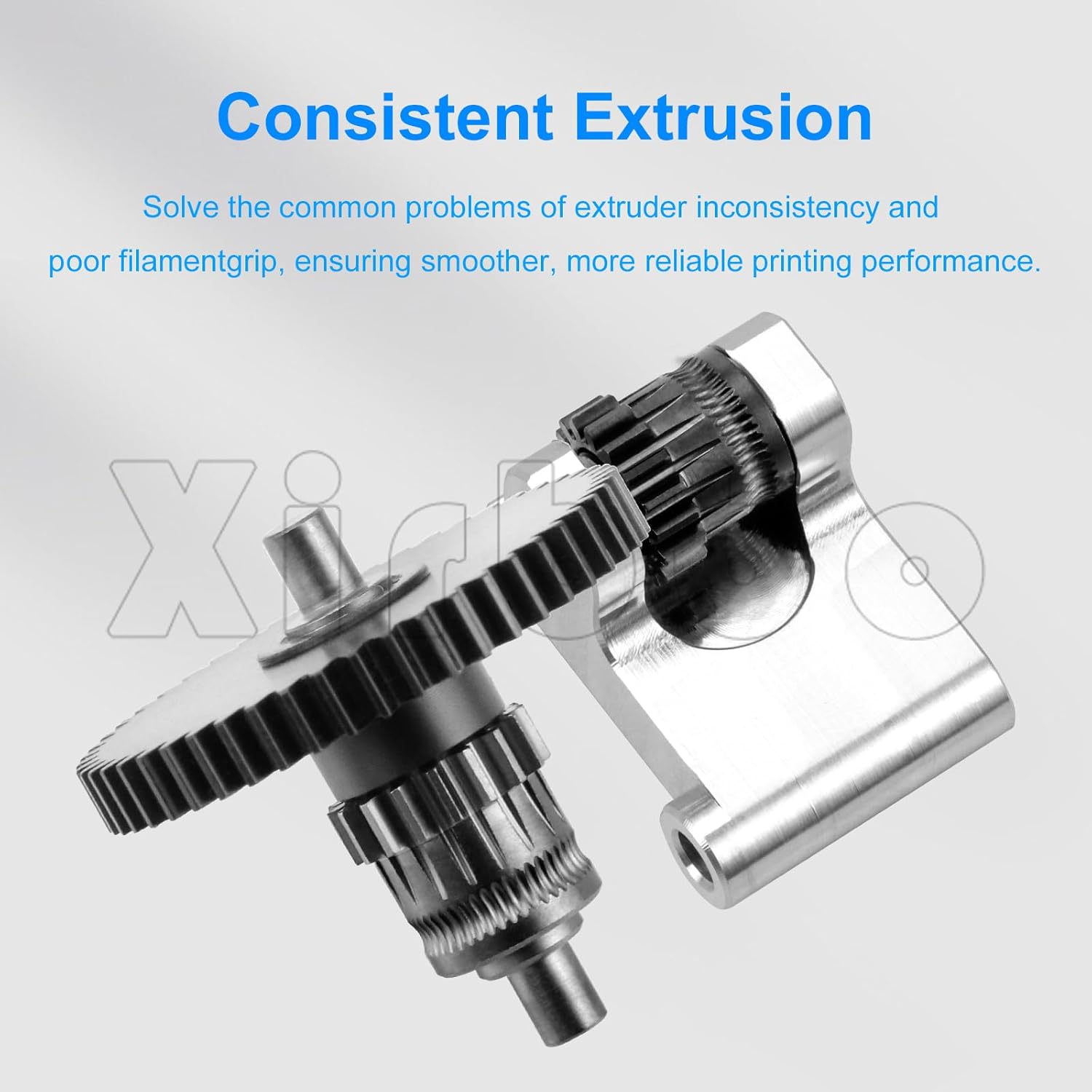 Ad5m Exturdr Gear 3D Printer Accessories Adventurer 5M/ 5M Pro Upgrade Nano-Coating Gear Kit Replacement: Integraded Shaft CNC Skeletonized Straight POM-Gears for Direct Drive AD5M Extruder Hotend