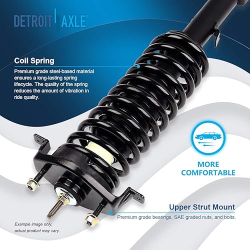 Miniatura 18 de Detroit Axle - Puntal delantero para Hyundai Sonata 2012-2014 2012-2015 Kia Optima, puntal lateral izquierdo con montaje de resorte helicoidal 2013