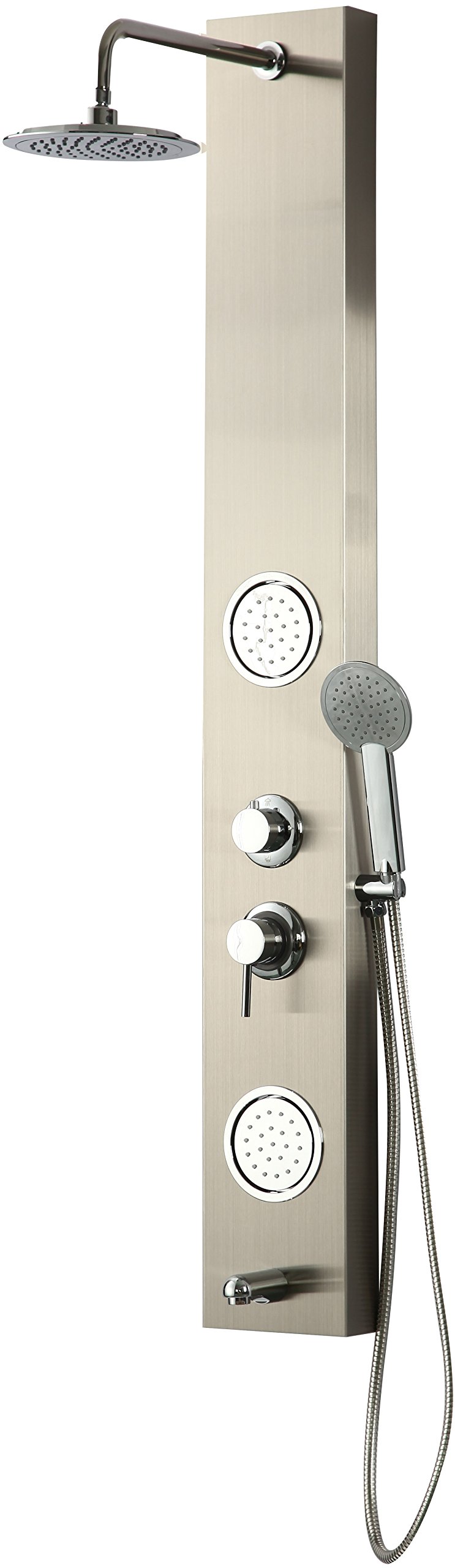 DP panel prysznicowy do wanny z dyszami, model Lanzarote Chrome