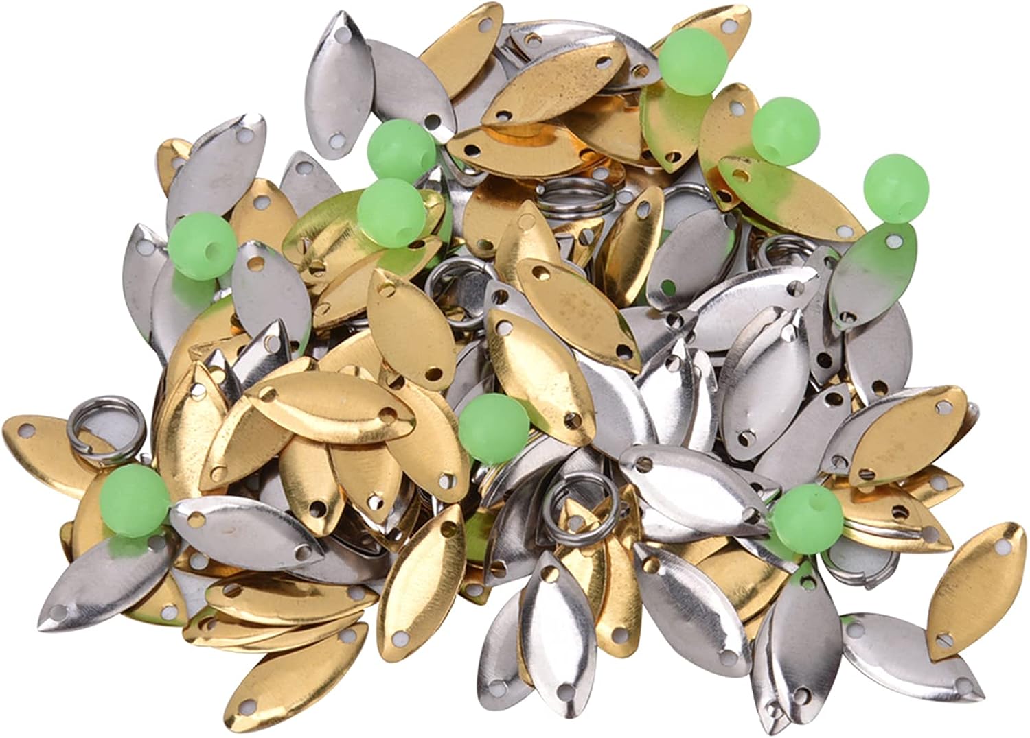 Karlak 266PCS Durable Casting Lures Sequins Fishing Tackle Designed for Long Distance Casting in Smooth Waters