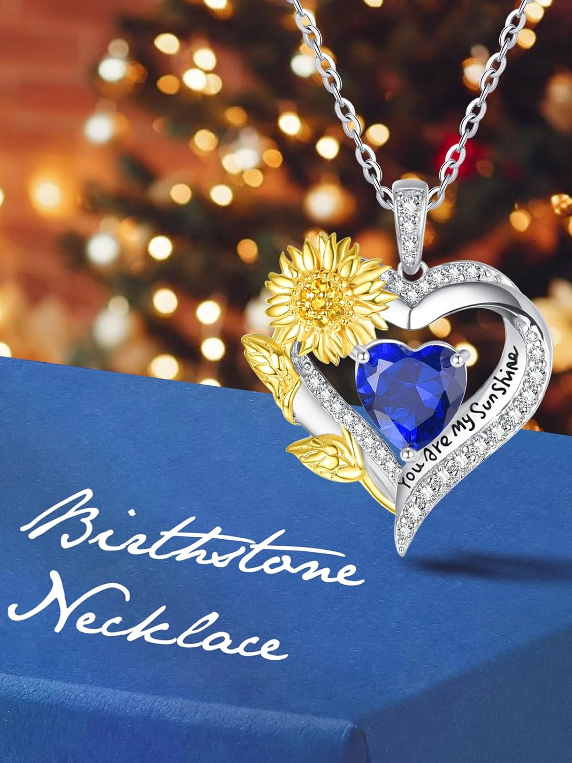 Heart Necklaces for Women 14K Gold/White Gold/Rose Gold Overlapping Double Hearts Necklace Valentines Day Anniversary Birthday Gift for Wife Mom Her - Image 5