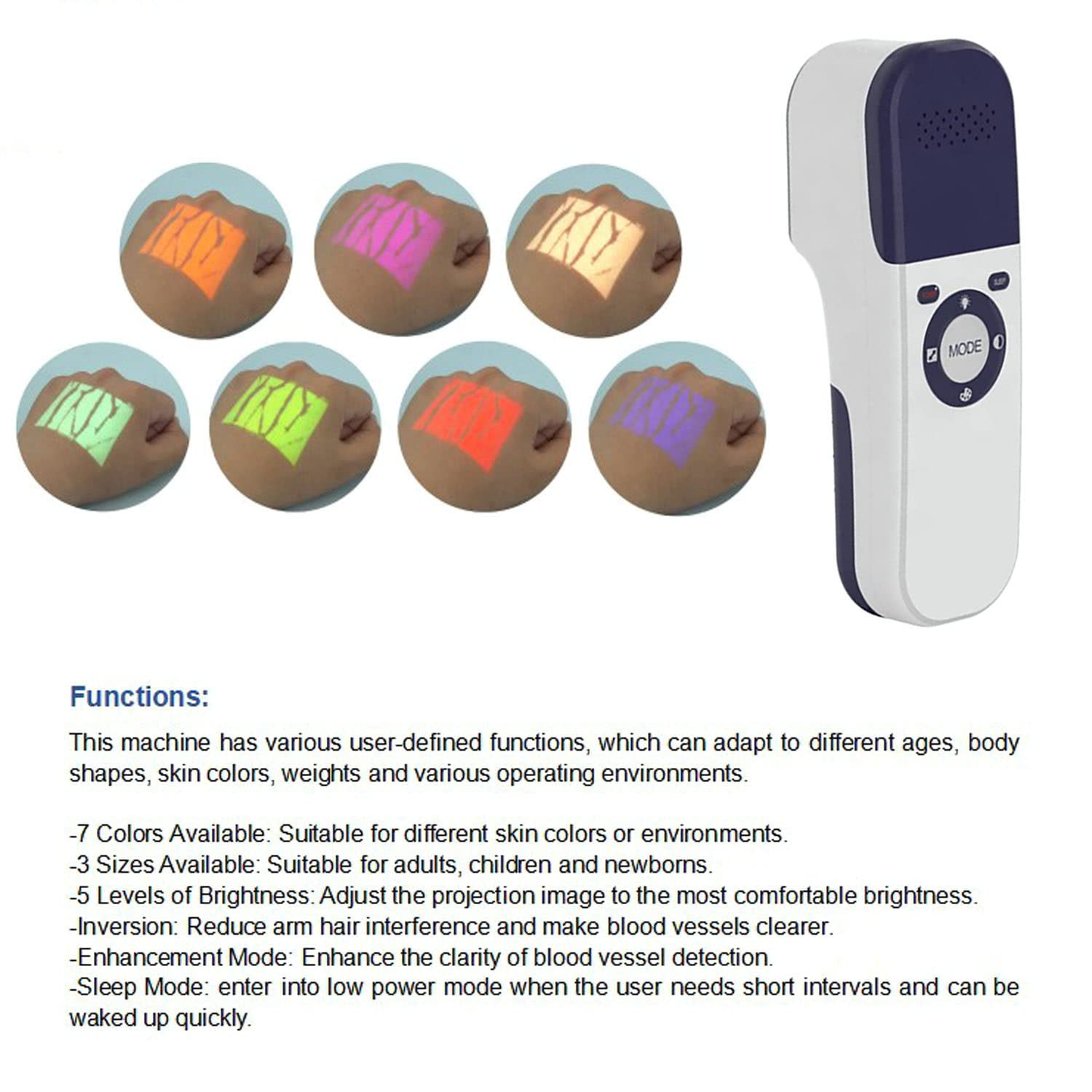 Amazon.com: Professional Vein Locator Detector, Handheld Vein