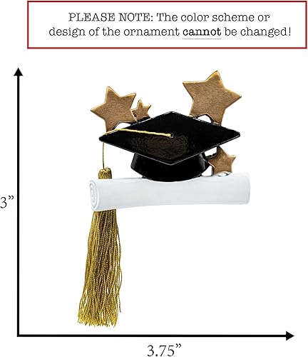 Miniatura 8 de Adorno de Navidad de graduación personalizado 2023  Libros de diploma de graduación y gorra para árbol de Navidad  Regalo de posgrado de maestría de