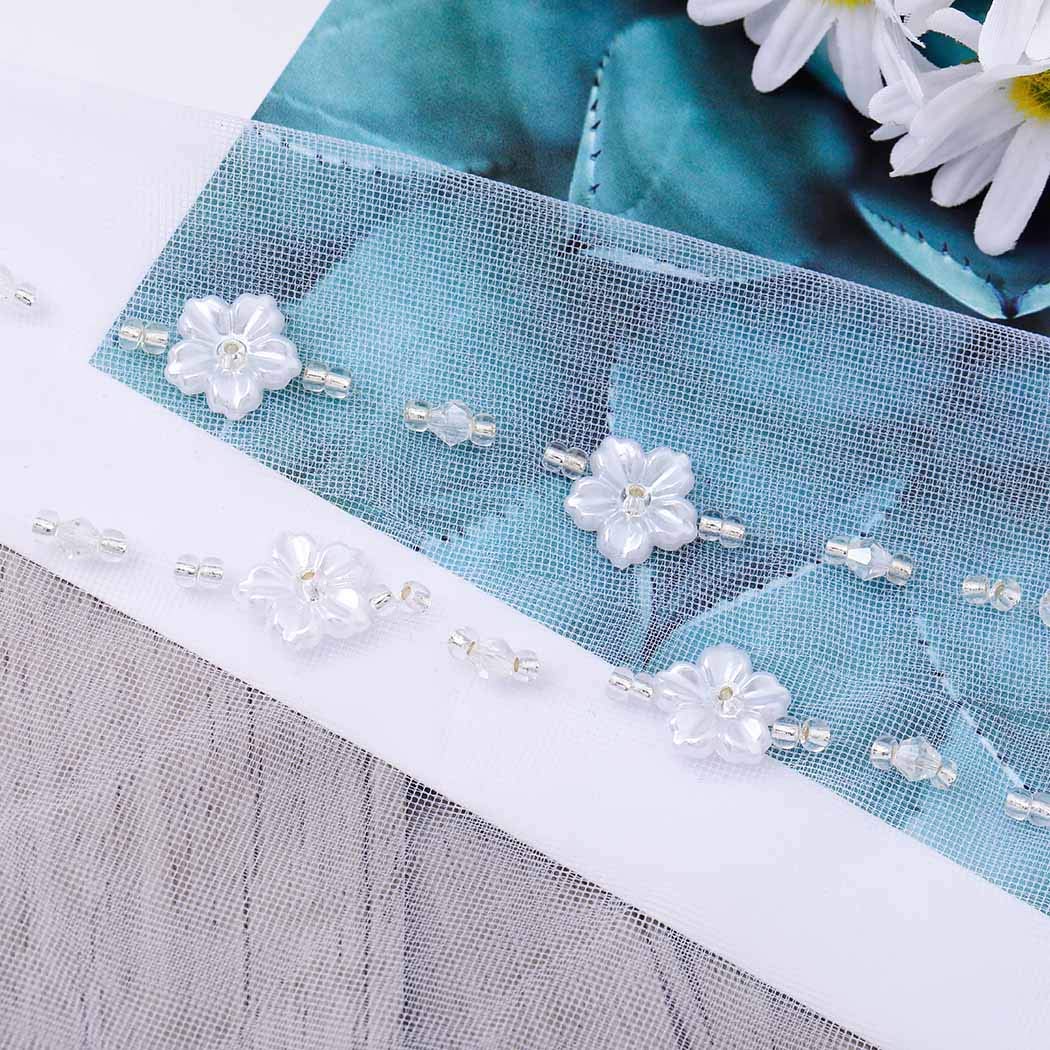 Buy Victray Wedding Bridal Veil With Comb Pearl Edge Tulle White Veils For Brides 1 Tier Fingertip Length 35 4 Inches 1 Online In Hungary B07pb96vzs