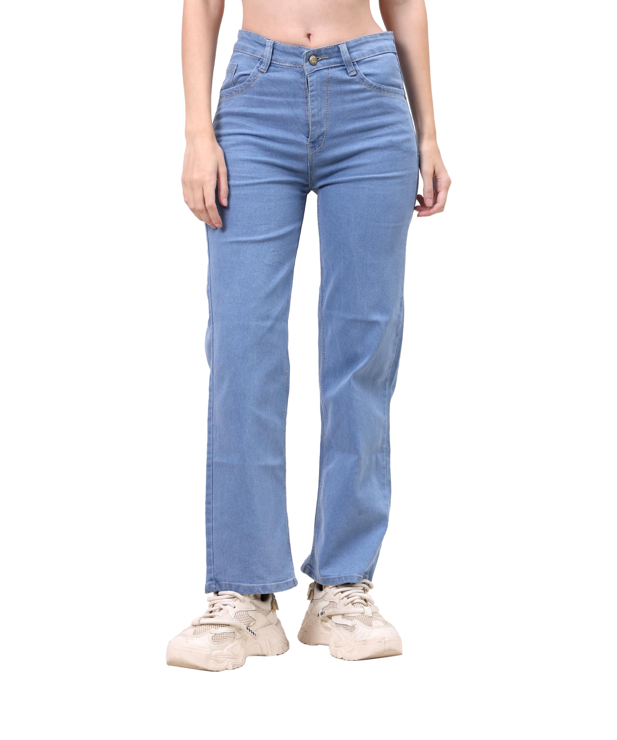 aditi ridhi Womens High Waist Denim Jeans | Stretchable Slim Fit Casual Denim Pants for Office College & Regular Wear | Comfortable Soft Fabric Bottom Wear Zeans for Girls (Black)-picture-44