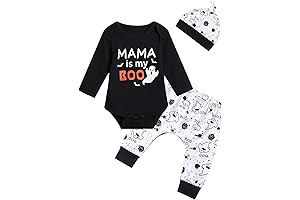 Baby Boys' Mama is My Boo! Halloween Ghost Romper