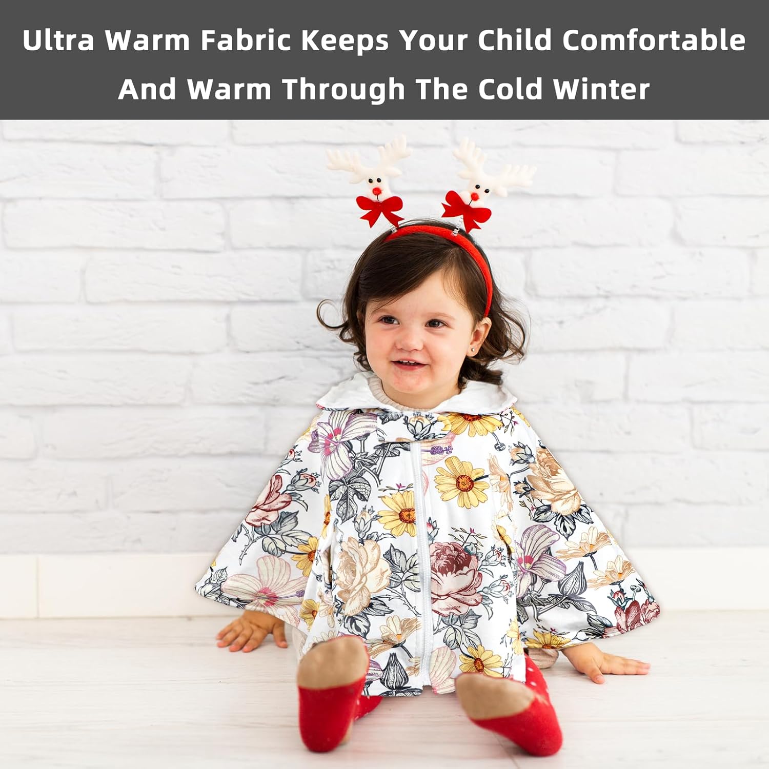 Baby Car Seat Poncho For Boys Girls, Ultra Soft Toddler Hooded Poncho Cloak - Image 2