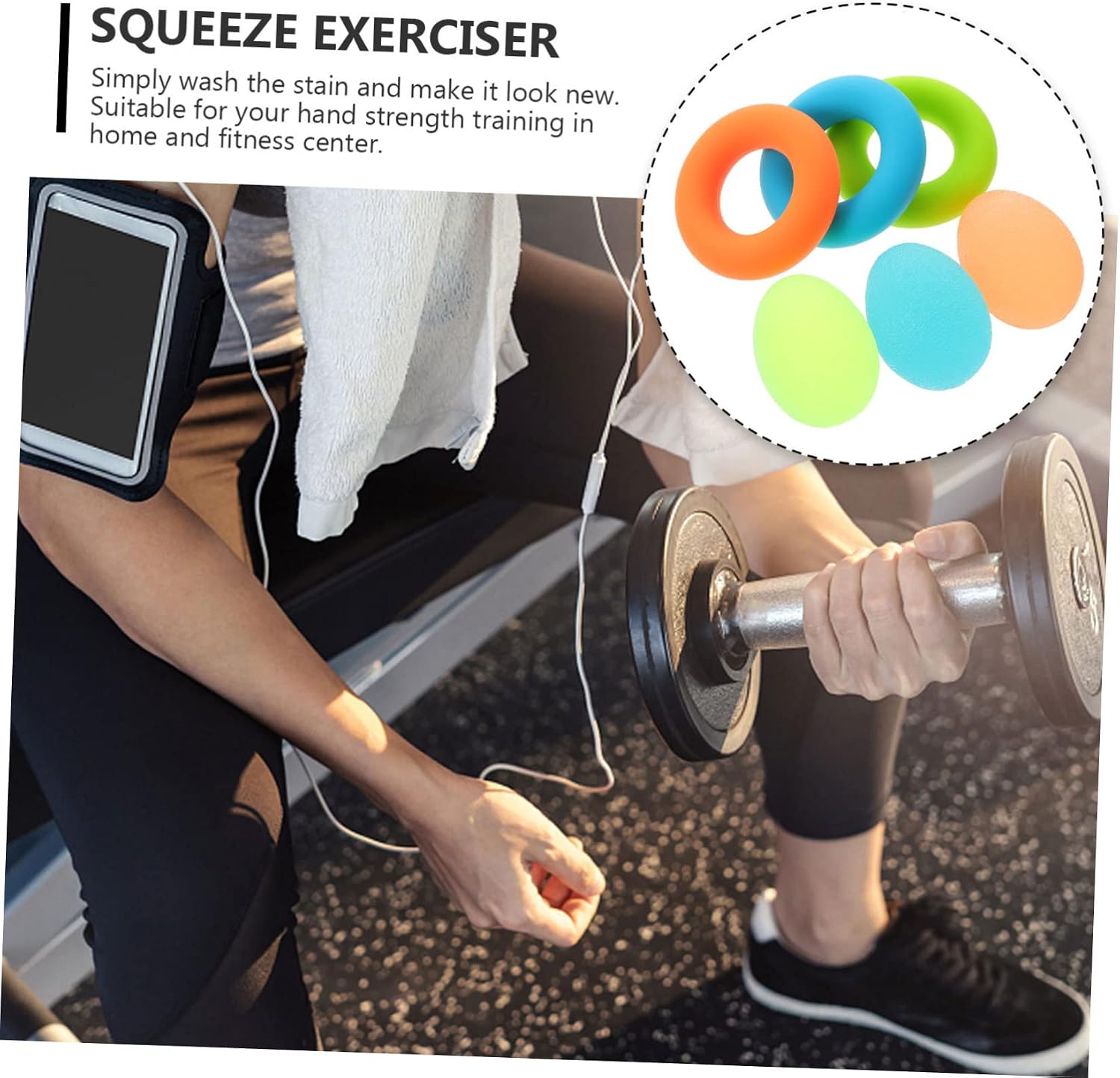 GALPADA Hand Exerciser for Strength Hand Grip Balls Medicine Balls for Exercise Ring