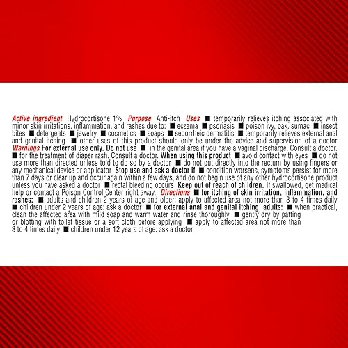 Miniatura 2 de Cortizone 10 Crema antipicazón de humedad intensiva de máxima resistencia, 1% de hidrocortisona, 1 oz.