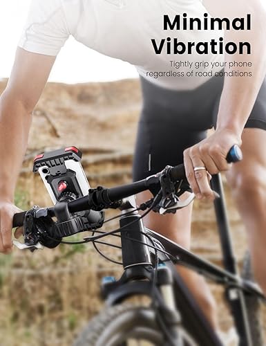 Miniatura 8 de Pnitri Soporte para teléfono de bicicleta mejorado 2025  Instalación rápida 1S, soporte para teléfono de motocicleta, soporte de teléfono de