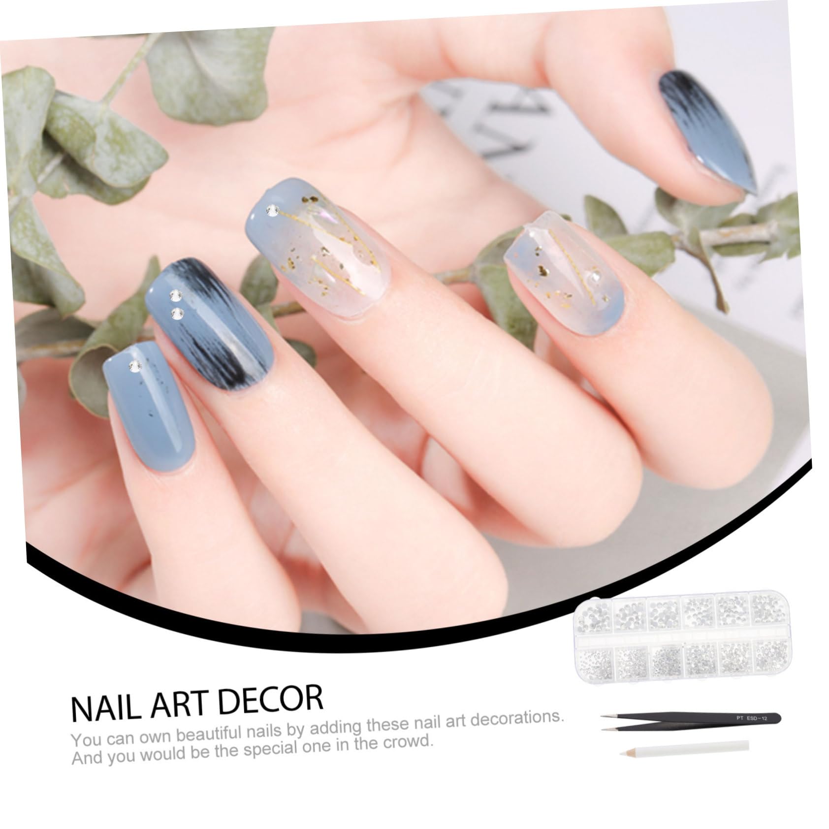 FRCOLOR 4 Set Di Ciondoli Per Unghie Con Strass Per Decorazioni Per Manicure E Trucco Gioielli Per Unghie Per Donne Donne E